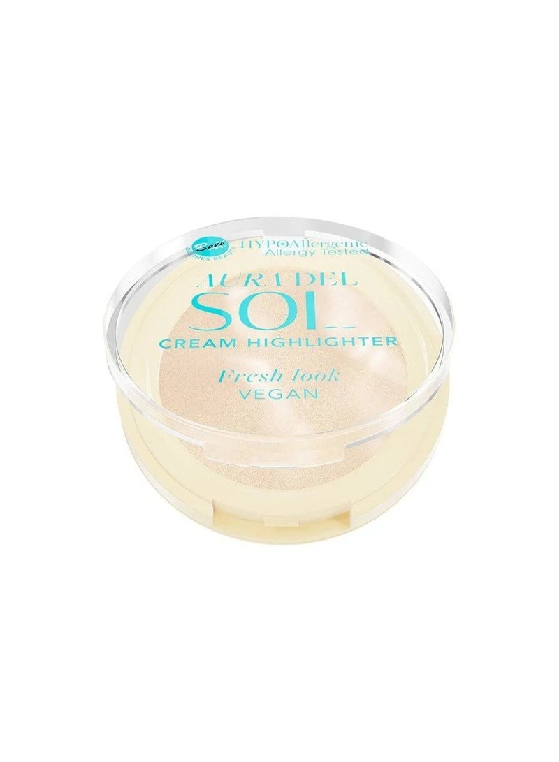Bell HYPOAllergenic Aura del Sol Cream Highlighter 01 Sunset - Image 1